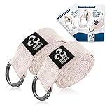 2ER 2,4m Yogagurte aus Baumwolle mit D-Ring - INKLUSIVE eBook I Für...