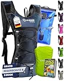 SASMO® Trinkrucksack (Blau) mit Thermofach | Trinkrucksack Laufen -...