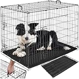 tectake® Hundekäfig, Hundegitter Box, Dog Kennel, Hundebox faltbar,...