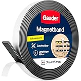 GAUDER Magnetband selbstklebend stark - Magnetstreifen zuschneidbar mit...