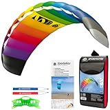 HQ Lenkmatte Lenkdrachen Symphony Beach III 2.5 Rainbow, Zweileiner Matte,...