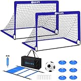 MAXVINI Fussballtore für Garten Kinder, 182x120x120cm Fußballtor mit...