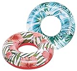 Bestway 36237 Schwimmring, Tropical Palms, 119 cm, sortiert