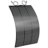 HOMCOM Solarpanel 100W 18V Tragbares Outdoor Solarladegerät mit 2 USB,...