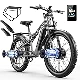 shengmilo S600 Doppelmotor Elektro-Mountainbike, 48V17.5AH Batterie 7 Gang...