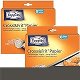 Toppits® Cross & Frit Papier Back-Spezialpapier Snackpapier 8 Bögen (2er...