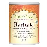 Haritaki Pulver Bio (Roh Vegan Ayurvedisch) Terminalia Chebula Chebulische...