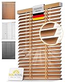 Sol Royal Holzjalousie 50 mm Lamellen extra breit – Fensterjalousie...