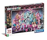 Clementoni - Monster High Supercolor High-104 Teile, Kinder 6 Jahre,...