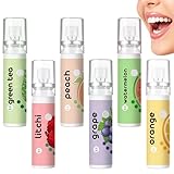 6 Stück Mundspray mit Fruchtgeschmack, Mundspray Gegen Mundgeruch,Tragbar...