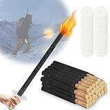 Peviasot 100 Stück Fackeln für draußen, Wachsfackel 42 cm, 45 Min....