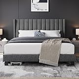 Yaheetech Polsterbett 160 x 200 cm Bettrahmen Stabiles Doppelbett...