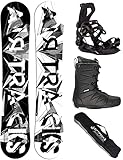 Airtracks Herren Snowboard Set Freestyle Freeride Board BWF Camber Wide 159...