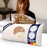 just relaxed Schafschurwoll-Hirse-Kissen mit Zirbe 40 x 80 cm –...