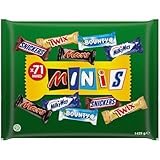 Mixed Minis Schokolade Großpackung, 71 Mini-Schokoriegel Snacks (Mars,...