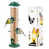 iBorn Vogelfutterspender,Vogelfutterhaus zum Aufhängen,Metall...