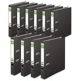 Original DINOR Ordner-Wolkenmarmor-Recycling - Made in Germany. 10er Pack 5...