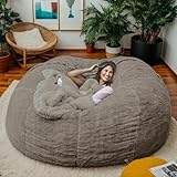 Sitzsack-Stuhlbezug aus Samt mit Reißverschluss, waschbar & erweiterbar,...