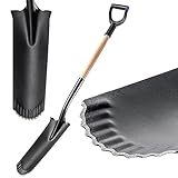 KADAX Drainierspaten, Spitze Schaufel mit D-Griff und Stiel, leichte...