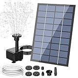 AISITIN Solar Springbrunnen für Außen 2.5W DIY Solarbrunnen für Draussen...