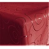 JEMIDI Tischdecke Ornamente Seidenglanz Edel Tisch Decke Tafeldecke 31...