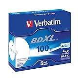 Verbatim BD-R XL 100 GB, Blu-Ray-Disk mit 4x-Schreibgeschwindigkeit -...