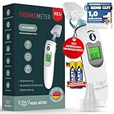 Herz Hüter® Fieberthermometer, 3-in-1 Thermometer, Stirn- und...