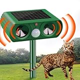 Solar-Betriebener Katzenschreck für Garten, Ultraschall-Katzenschreck für...
