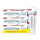 Sensodyne Sensitivität und Zahnfleisch Zahnpasta, 3x75ml, Zahncreme für...