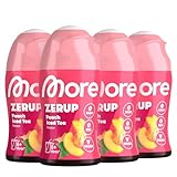 MORE Zerup, Peach Ice Tea, 4 x 65 ml (bis 32 L Fertiggetränk) - Zero Sirup...