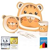 all Kids United® Kindergeschirr-Set aus Kunststoff 5-teiliges Geschirr Set...