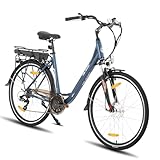 Hiland Elektrofahrrad 28 Zoll für Erwachsene, 250W City Pendler...