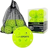Lumi SPORTS Premium-Pickleball-Bälle für den Außenbereich, 40 Löcher,...