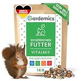 Gardemics Eichhörnchen Futter mit extra vielen Haselnüssen [1kg] I...