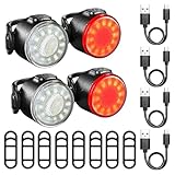 VEGOATY 4 Stück Kinderwagen Licht: USB Aufladbar Helles Licht, Kinderwagen...