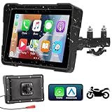 GuKKK Motorrad Navigation, Wasserdichtes Motorrad-Navi, Motorrad Carplay 5...