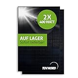 STROXX Energy |2x 400W Solarmodul 172x113cm| komplett schwarz | PV-Modul |...
