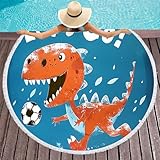 CDXNORA Rundes Strandhandtuch, 150 cm Mikrofaser Strandtuch mit Quaste,...