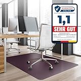 Bodenschutzmatte Bürostuhl, Schreibtischstuhl Unterlage transparent,...