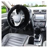 Lenkradbezüge fürs Auto Anti-Rutsch-Schutzhülle, 38 cm, Fell,...