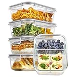 Vtopmart 5Pack 975ml Meal Prep Boxen, Glasbehälter mit Deckel,...