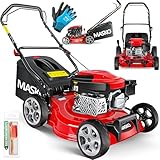 MASKO® Benzin Rasenmäher 3in1 | 42 cm Schnittbreite | 7- fache...