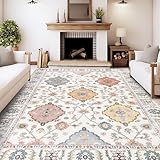 MAST DOO Teppich Wohnzimmer Waschbarer 80x150cm - Boho Kurzflor Teppich...