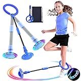MEISHANG Swing Wheel mit Lichtrad,Kinder Blinkender Springring,Kinder...
