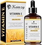 Kanzy Vitamin-E-Öl-Tropfen für Kosmetik, 60 ml, d-Alpha-Tocopherol,...