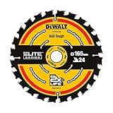 Dewalt Elite Kreissägeblatt DT10624 (Sägeblatt-ø 165/20 mm,...