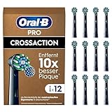 Oral-B Pro CrossAction Aufsteckbürsten für elektrische Zahnbürste, 12...