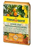 Floragard Zitrus-und Mediterranpflanzenerde 10 Liter, extra Eisen-Dünger...