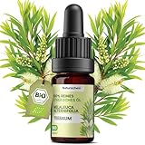 Naturschein BIO Teebaumöl 10ml [100% Naturrein] | Ätherisches Öl für...