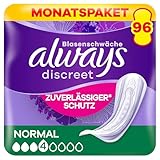 Always Discreet Inkontinenzeinlagen Normal, 96 Binden (4 x 24 Stück)...